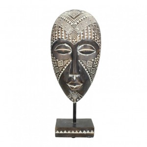 MASK C / BASE RES. 13X7.5XH32.5 cm-bro