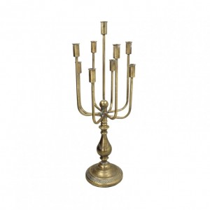 CANDELABRO MET. 9fuochi H73cm - gold