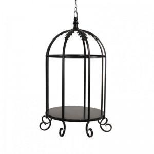 LANTERN FROM APP. MET.58XH86cm -black