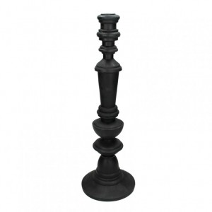 RESIN CANDELABRA 10 H28 CM - black