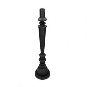 CANDELABRO RESINA 12,5XH50cm - nero