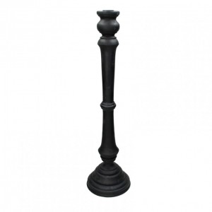 CANDELABRO RESINA 15 H55 cm - nero