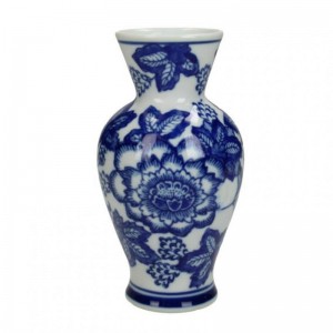 VASO PORCELLANA 9XH15,5 - blue