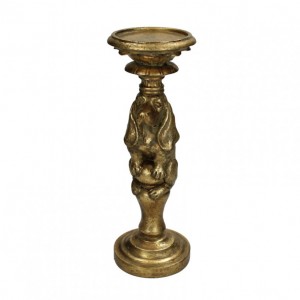 CANDLESTICK CANE RES. 11X9,5XH29cm - gold