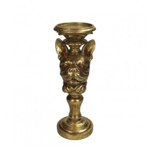 CANDELABRO CANE RES. 9,8X9,8XH27,8 cm