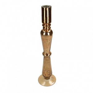 CANDELABRO VETRO 8,9XH37 cm -rame