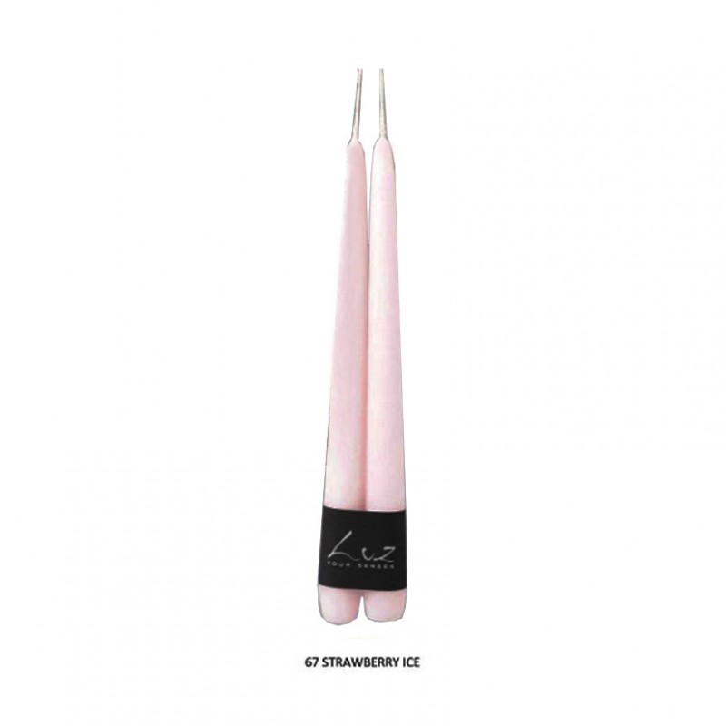 S / 2 candles cm 30x2.4 - strawberry ice