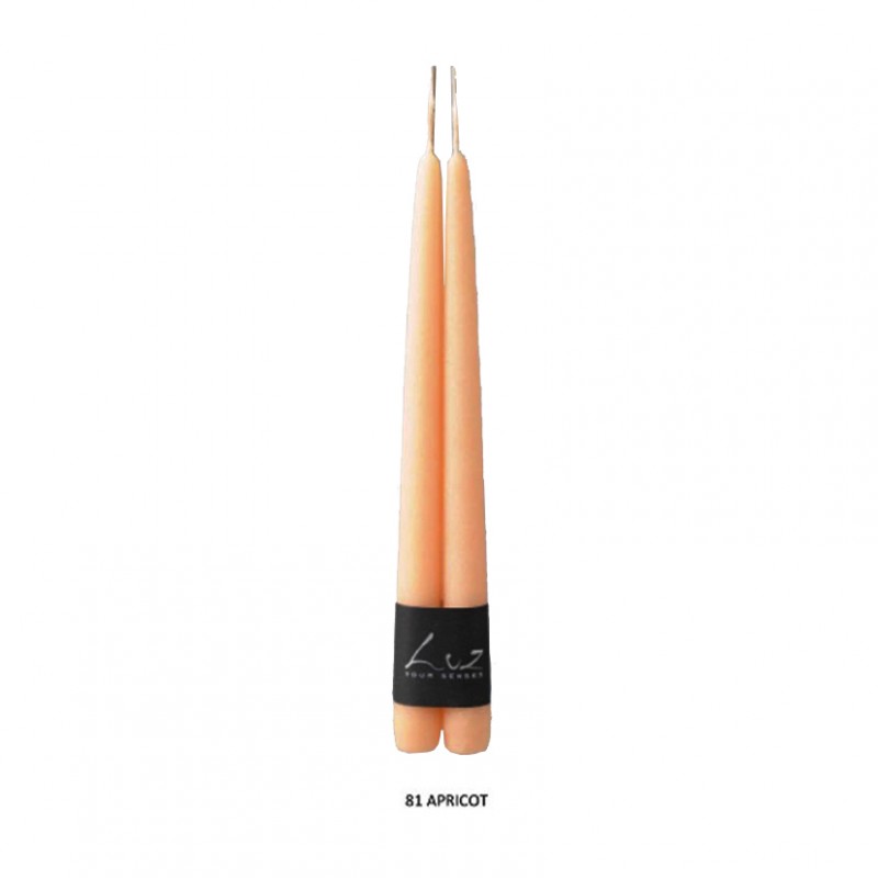 S / 2 candles cm 30x2.4 - apricot