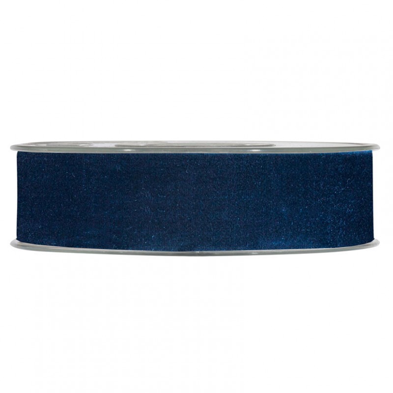 N/double velvet 25mm 7mt - blue