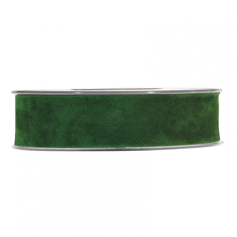 N/double velvet 25mm 7mt - dark green