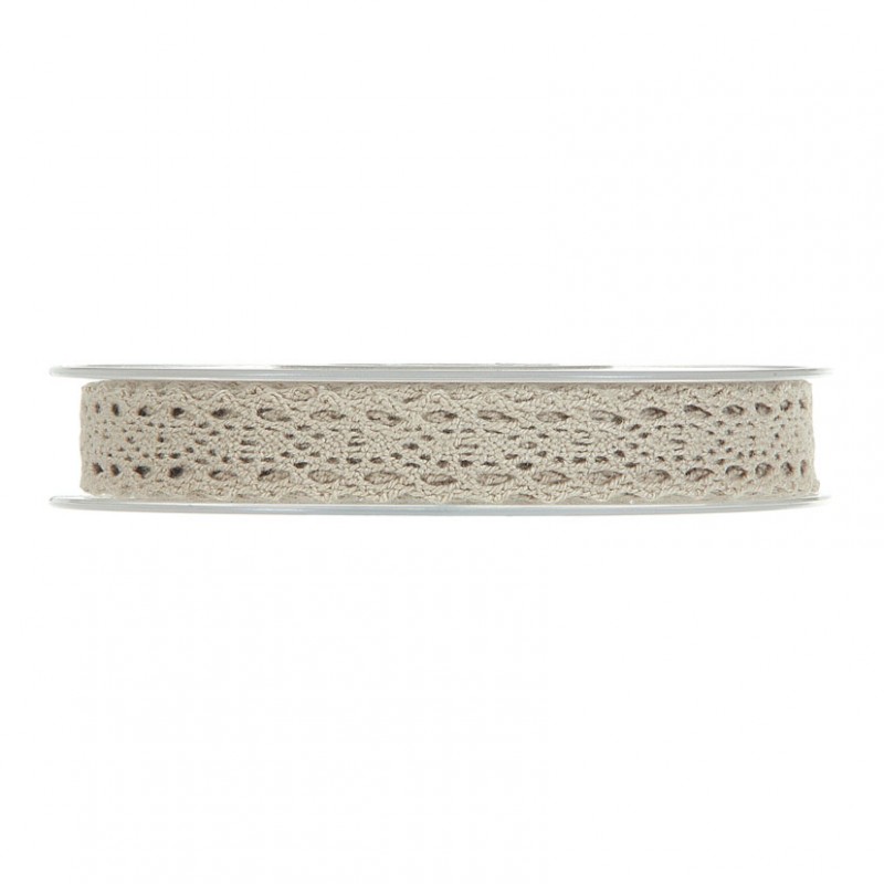 N/small lace 15mm 10mt -grey