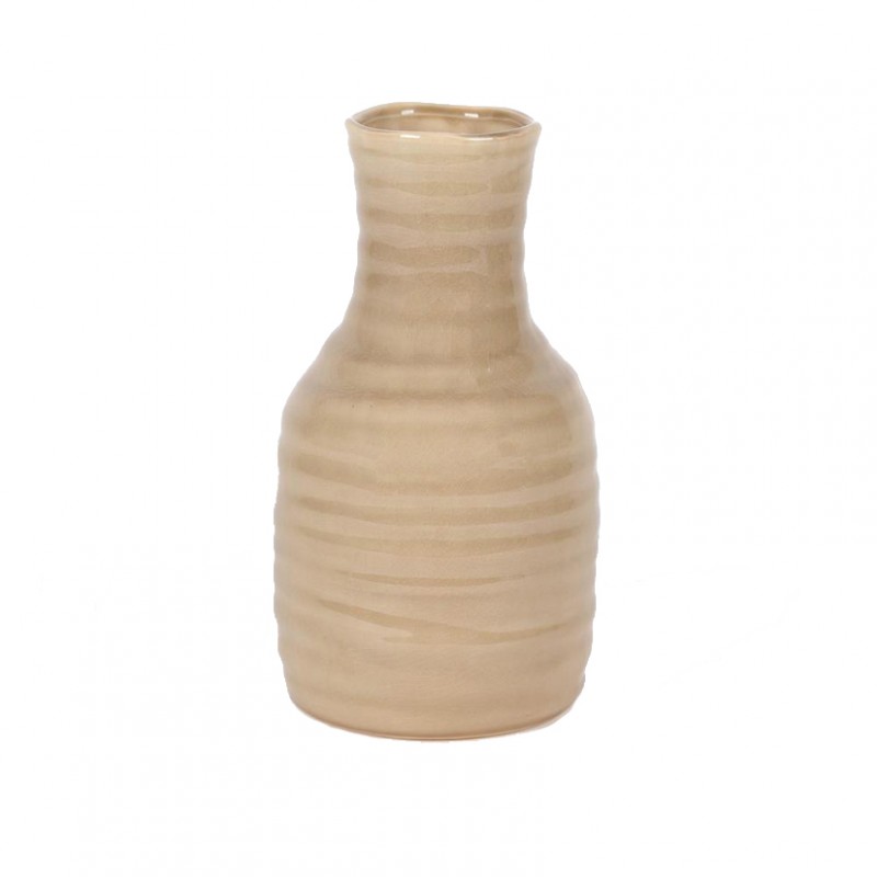 Bottiglia ceramica d16h30cm-beige