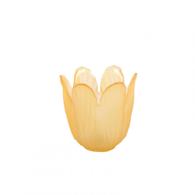 Portacandela tulip d7,5 h7,5cm - orange
