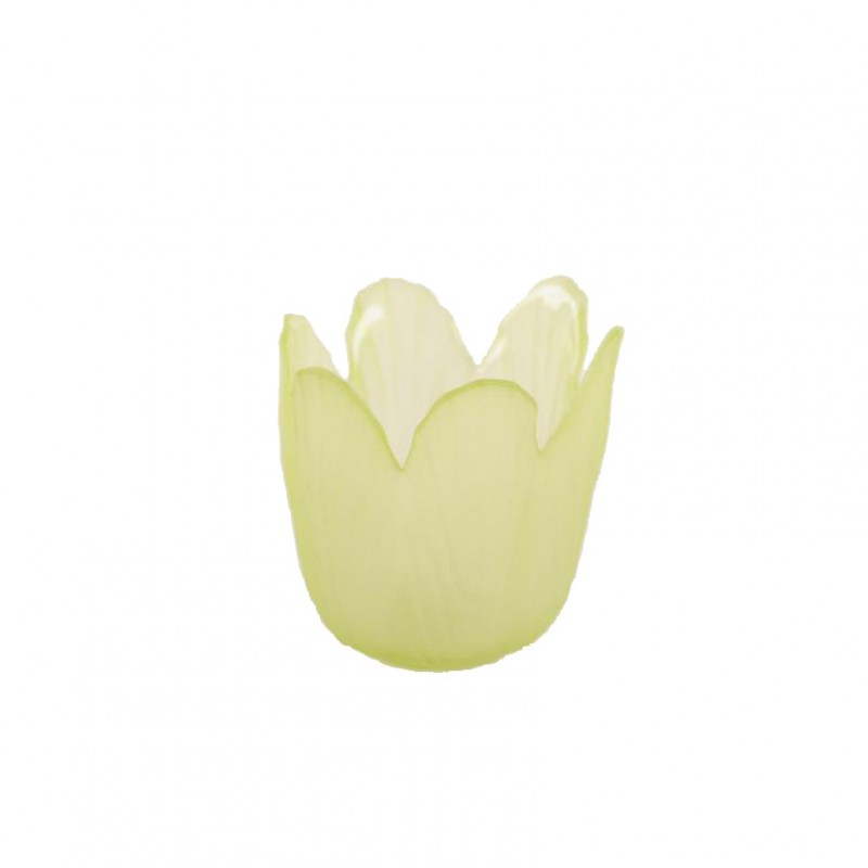 Portacandela tulip d7,5 h7,5cm - lime