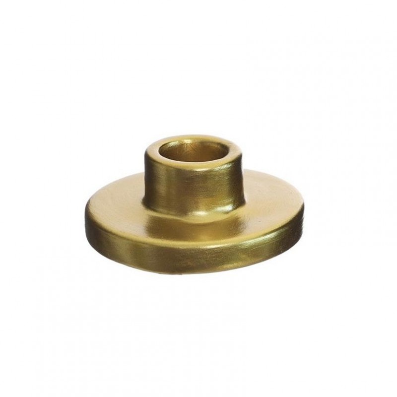 34024 | PORTACANDELA GESSO D7 H3 cm - oro
