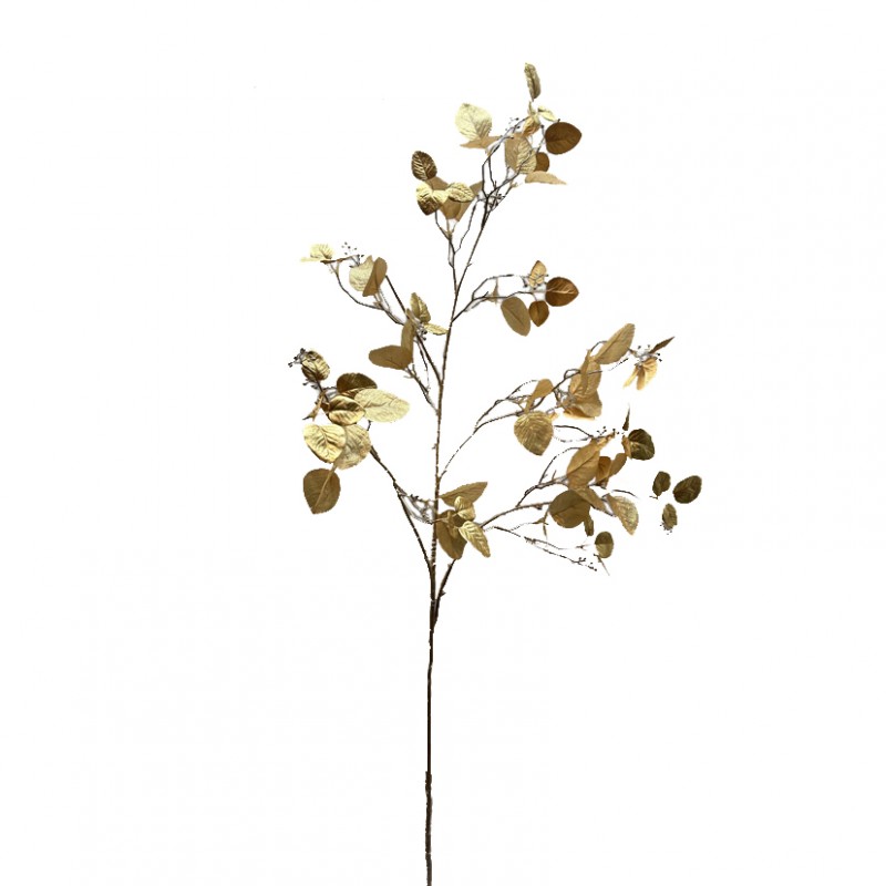 346-1167 | EUCALYPTUS SPRAY X5 H127 CM FN -gold