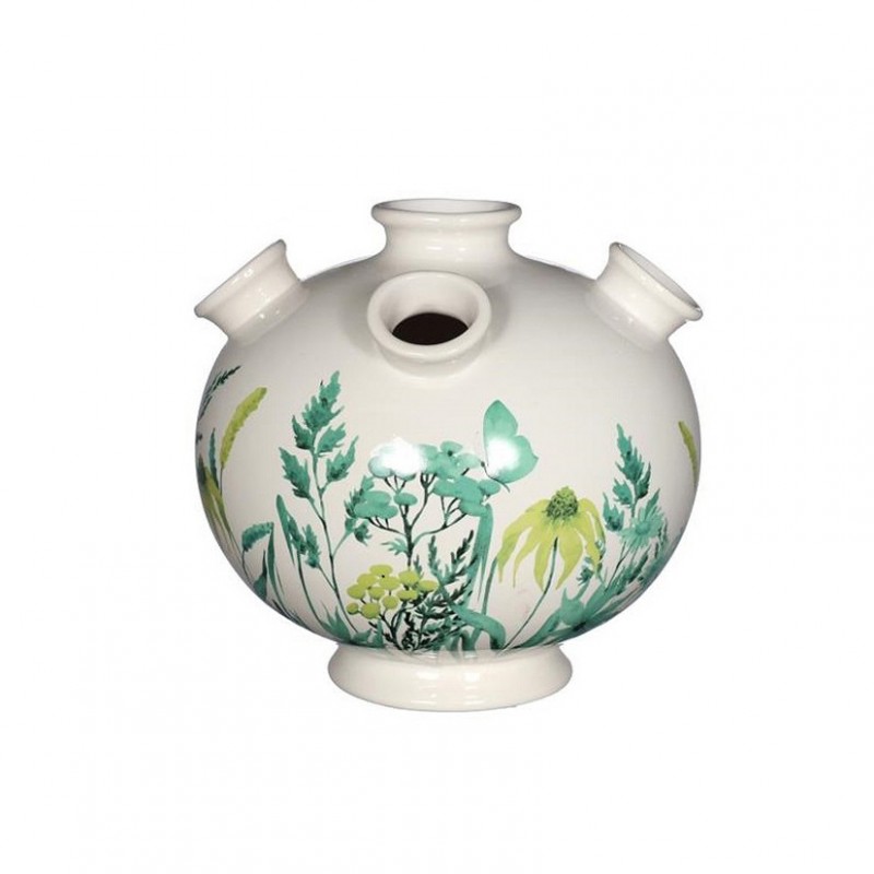 Vaso tulip d18 h17,5cm - flower green