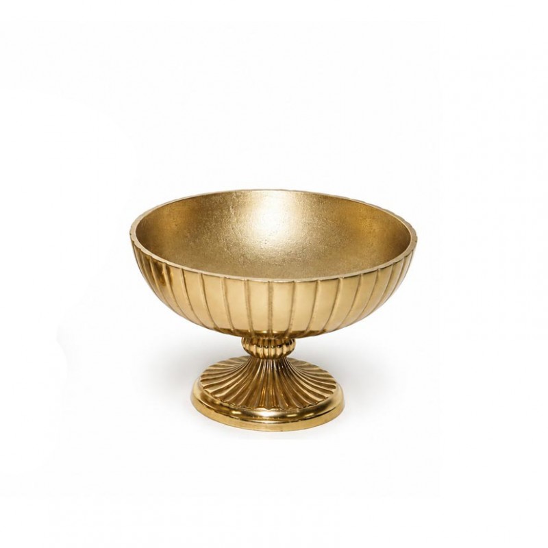 Coppa rigata alluminio d18 h12-raw gold
