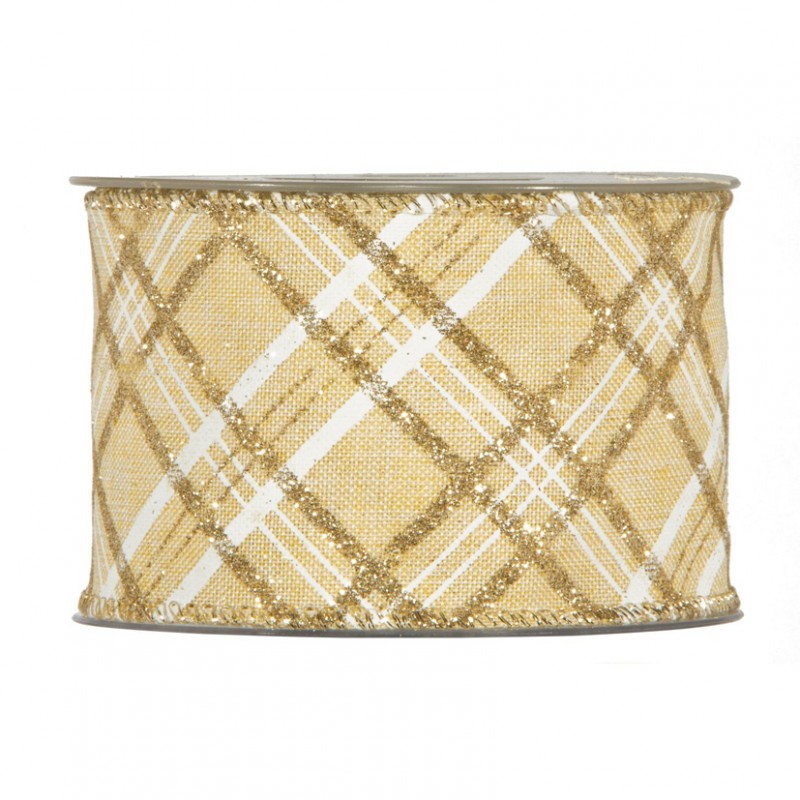 4248XG | N/BRIGHT CREAM TARTAN 63MM 10MT