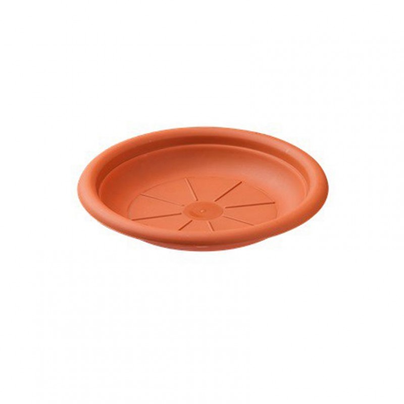 472BR | SOTTOVASO PLASTICA D26cm 30pz - brown