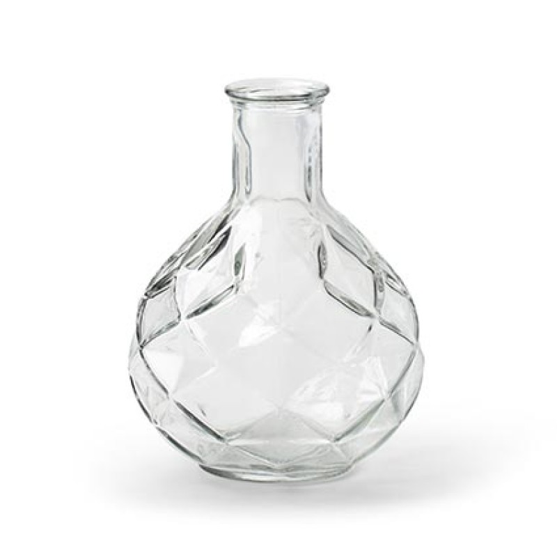 48820 | BOTTIGLIA VETRO BLISS D14 H18,5 cm
