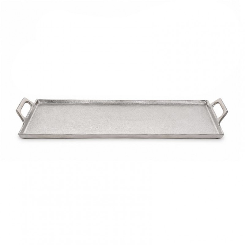 Vassoio alluminio 20x73cm - nickel