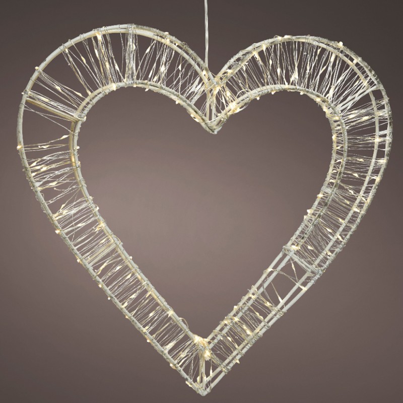 496525 | CUORE LUCI LED 38,5XH37 cm-warm white