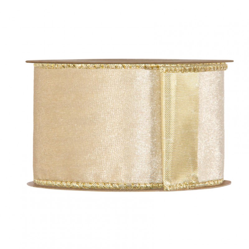 4974-02 | N/VELVET XMAS 63mm 10mt - cream