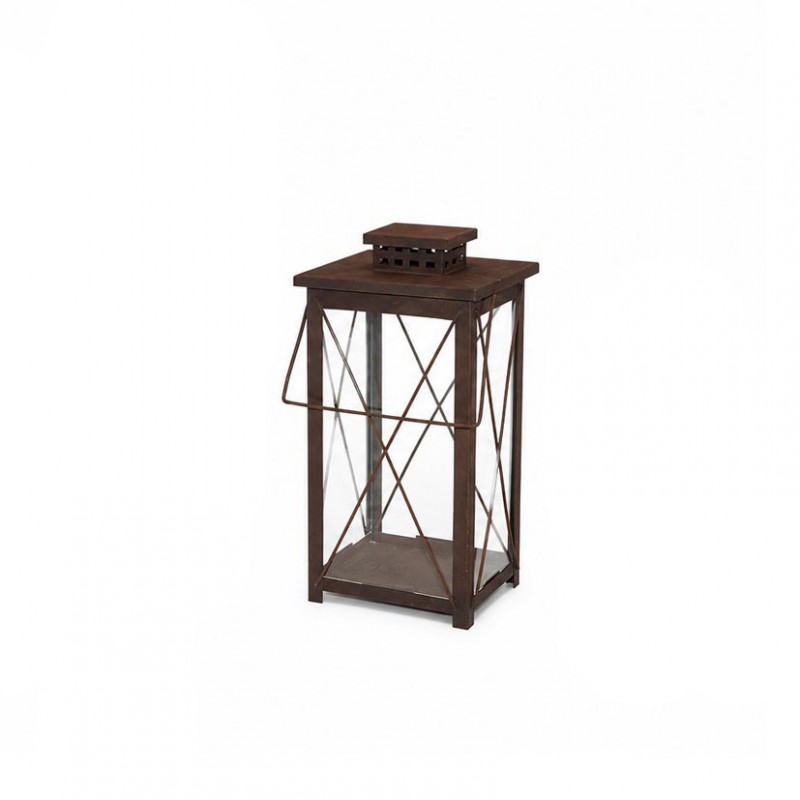 Lanterna met.28xh51cm - ruggine