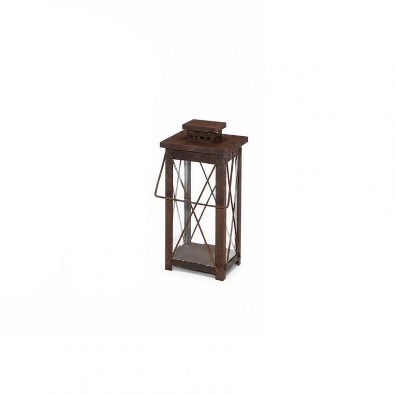 Lanterna met.23xh41cm - ruggine