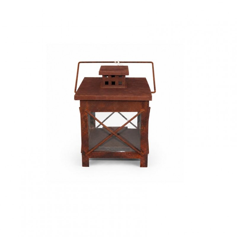 Lanterna met.20xh26cm - ruggine