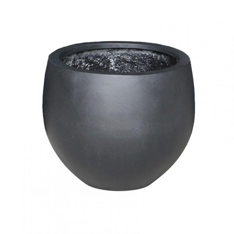 Vaso fiberstone d68,5 h57 - black