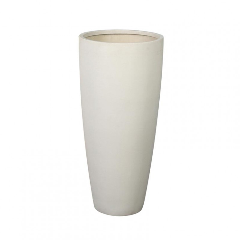 Vaso resina/fibra vet.d46,5 h99,5-cream