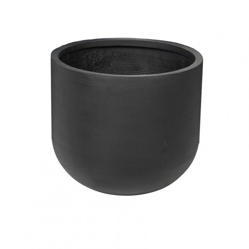 Vaso resina/fibra vet.d41,5 h37 - black
