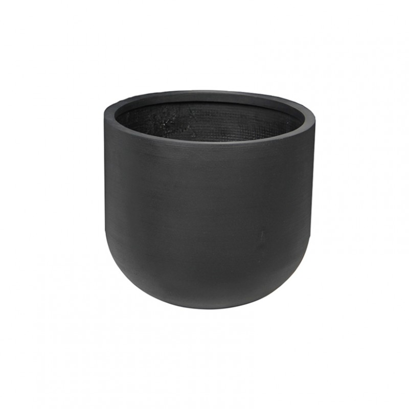 Vaso resina/fibra vet.d34,5 h31 - black