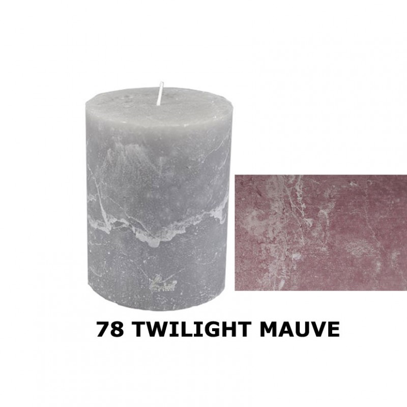 Rustic candle d10 h13 cm -twighlight m