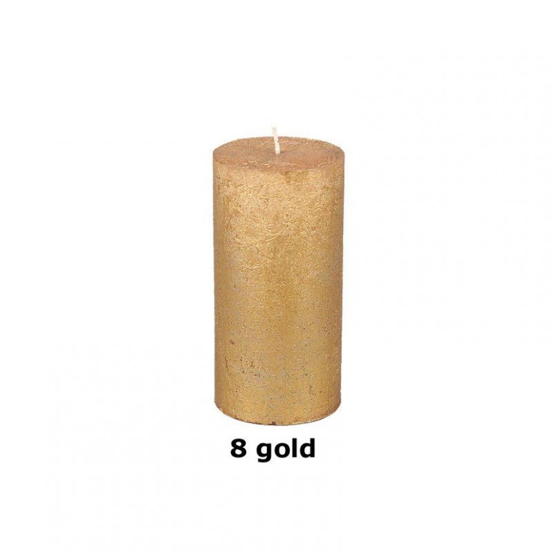 Candela rustica metal (80/60) -gold