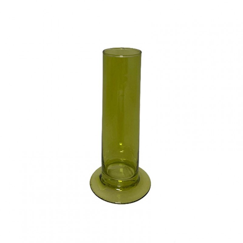 Monofiore vetro d3 h 15 cm - verde oliva