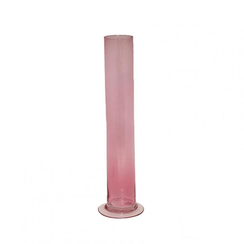 Monofiore vetro d3 h20 cm - rosa