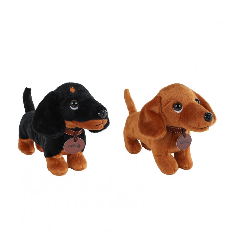 Cane bassotto peluche h24 2ass.