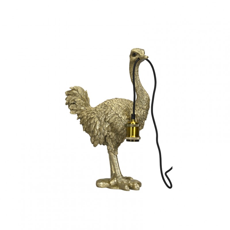 691272-000-226 | LAMPADA STRUZZO 32X20 H45,5cm - gold