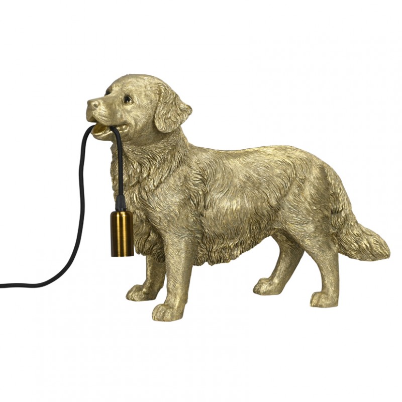691274-000-226 | LAMPADA CANE 42,5X15,5 H33cm - gold