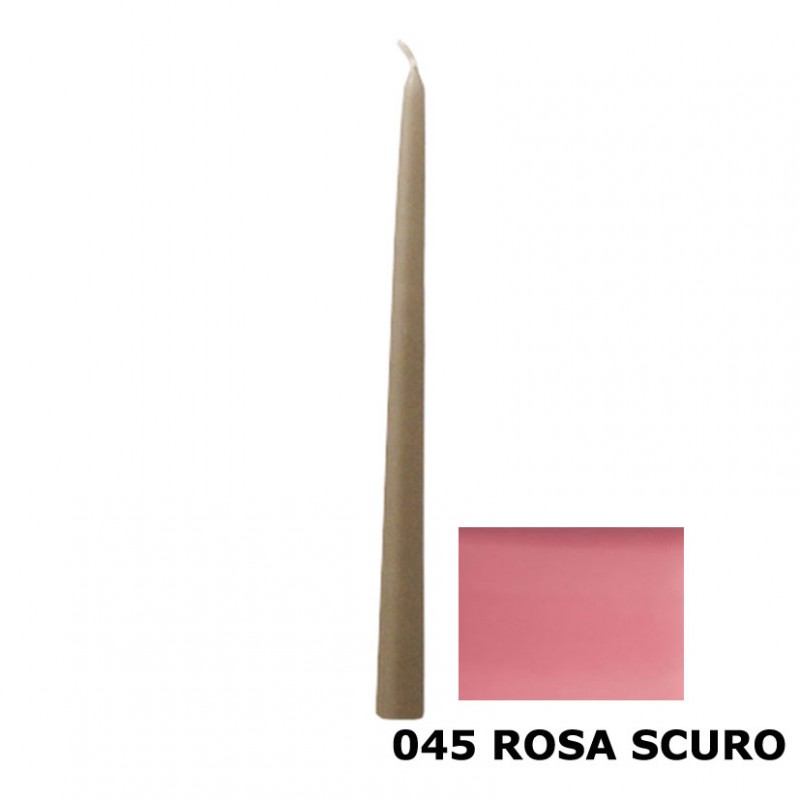 Candele mm300x25 pz12 (300/25) -rosa scu