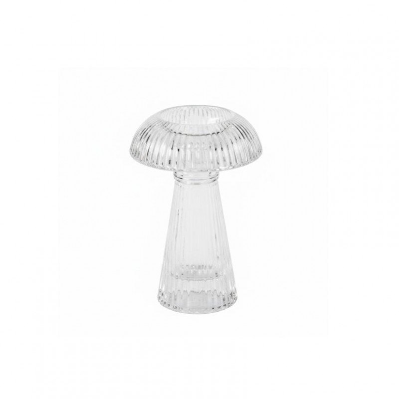 72510 | CANDELABRO VETRO RUFFLES D10,1 H15 CM