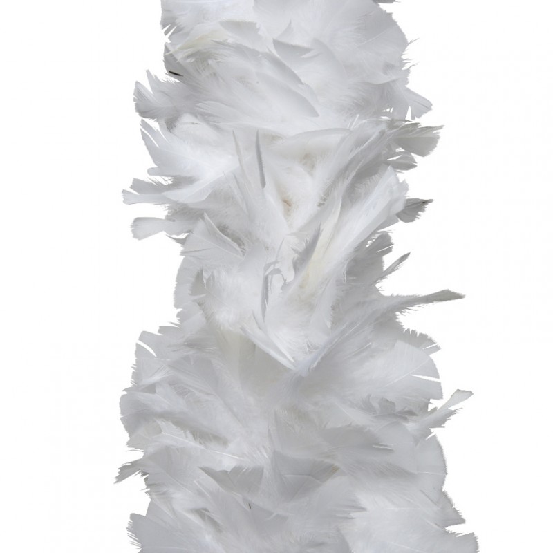 Boa feathers 184 cm-white