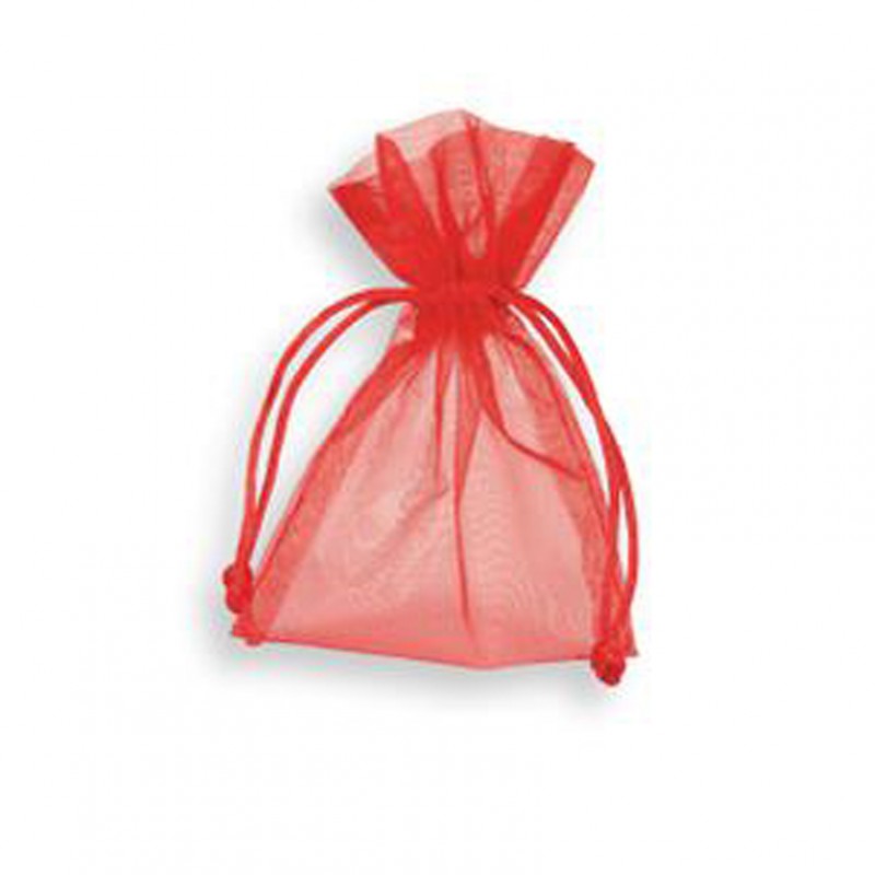 Bag organza 7,5x10 cm pz10-red