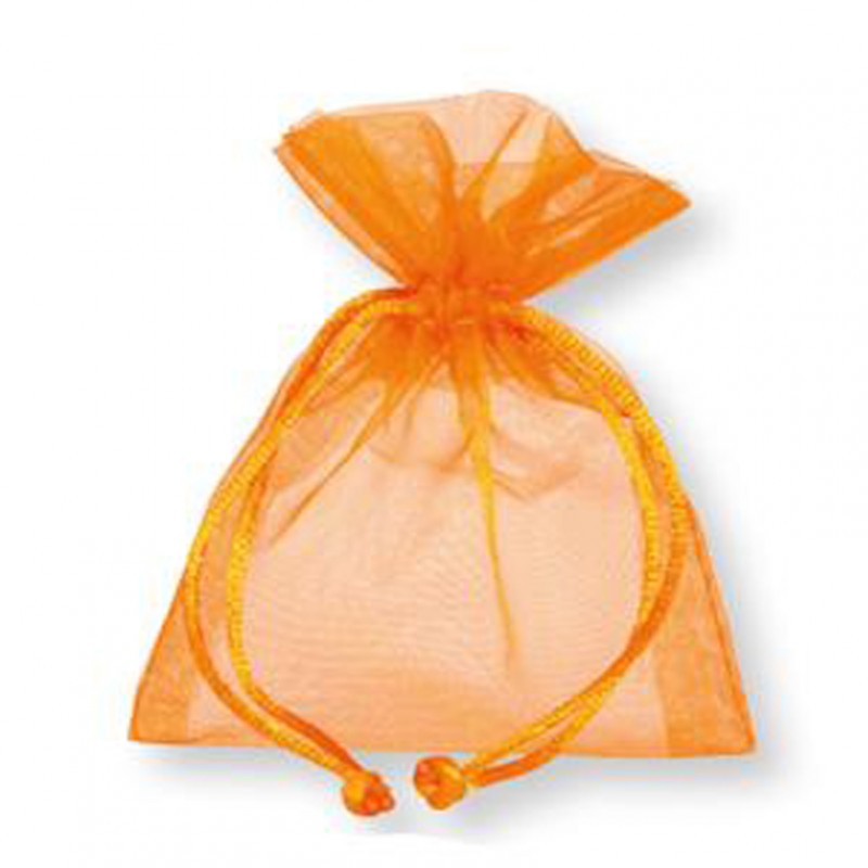 Sacch. organza 7,5x10 cm pz10-orange