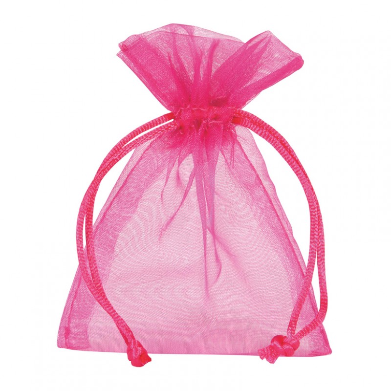 Bag organza 7,5x10 cm pz10-fuchsia