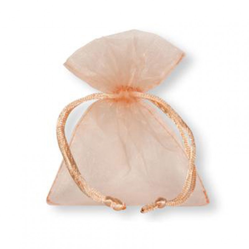 Sacch.organza 15x24 cm pz10-salmon