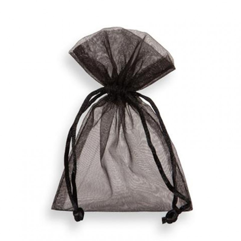 Organza bag 15x24 cm pz10-black